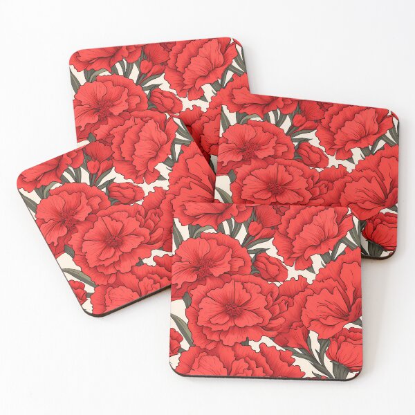 Item preview, Ohio Red Carnation State Flower Design  designed and sold by Lumora.Studio.