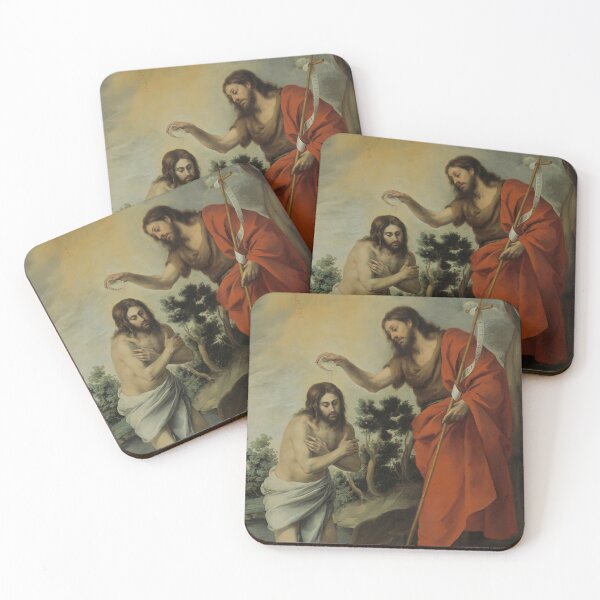 Item preview, The Baptism of Christ- Esteban Murillo, Christian  designed and sold by HeavenArtStudio.