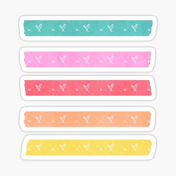 Artikel-Vorschau von Kopie des Kidcore Pastel Washi Packs mit Textur, designt und verkauft von Kayochine.