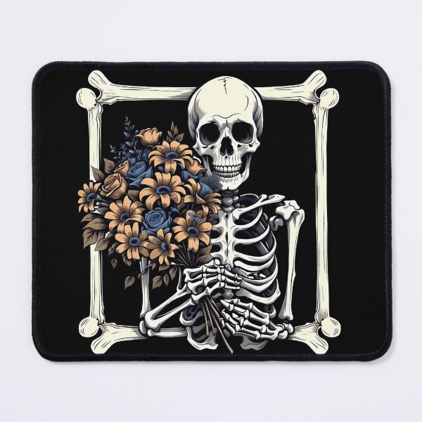 Item preview, Portrait of Mr. Skeleton and his Flowers Fun Graphic Design designed and sold by HeavyHits.