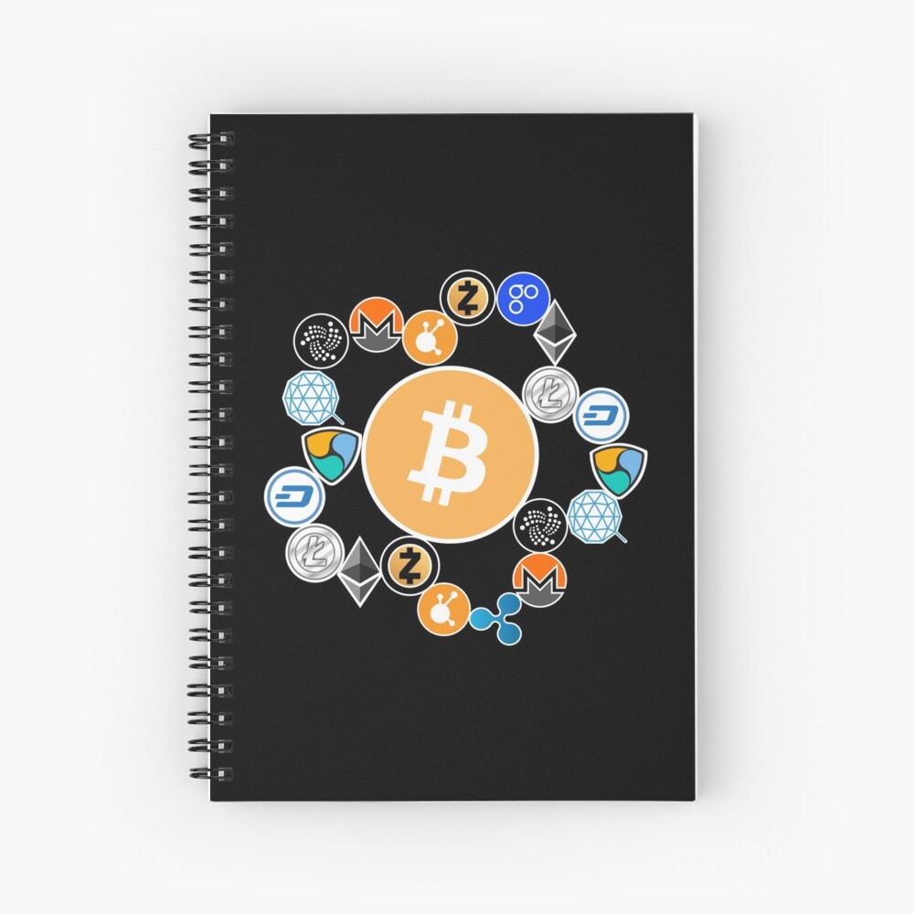 Cryptocurrency t-shirt. Best crypto logos