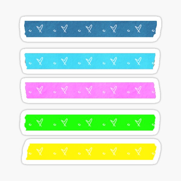 Artikel-Vorschau von Washi-Süßigkeiten-Themen-Kidcore-Pastellpackung mit Struktur, designt und verkauft von Kayochine.