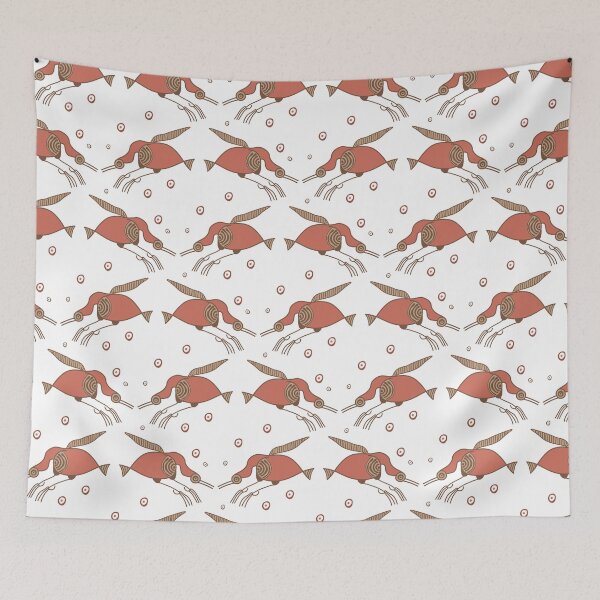 Item preview, Cypriot Bird Style Pattern #3 designed and sold by Aeterna Prints.