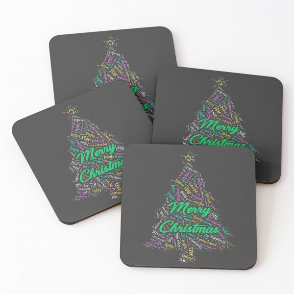 Item preview, Christmas Tree Wordcloud for Darker Backgrounds designed and sold by WordsYouLove.