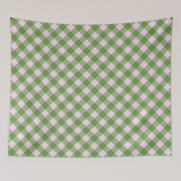 Artikelvorschau, Weihnachtliches grünes Karomuster-Gingham entworfen und verkauft von franktact.