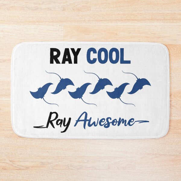 Item preview, Ray Cool, Ray Awesome - Ray and Marine Biology Lover (Black and Dark Blue Design) designed and sold by Spiprinto.