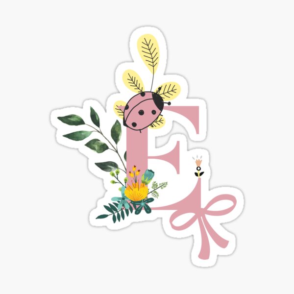 Secret Letters Floral Stickers