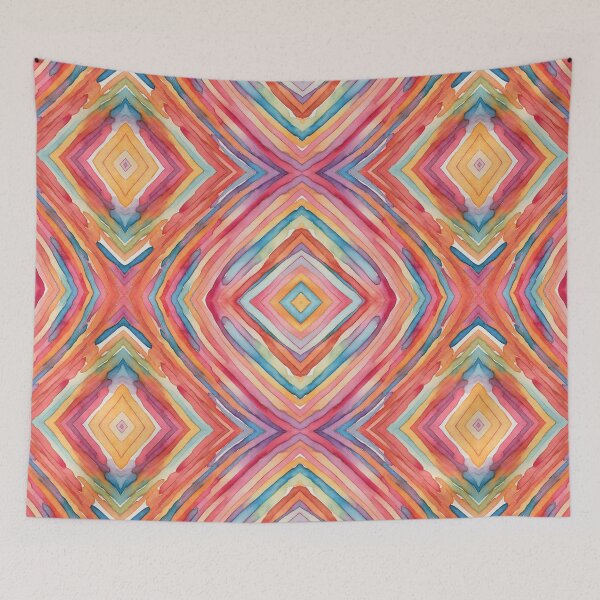 Item preview, Rainbow squared designed and sold by MoxisWatercolor.