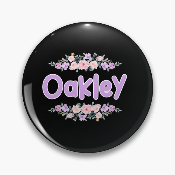 Item preview, Purple Flower Oakley Name Label (Black) designed and sold by NormadWorld.