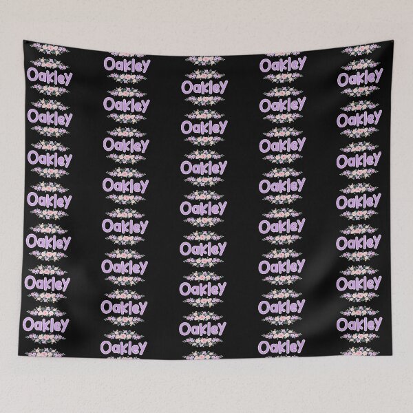 Item preview, Purple Flower Oakley Name Label (Black) designed and sold by NormadWorld.