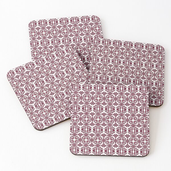 Item preview, Paprika and Desert Storm Leaf Pattern designed and sold by PatternMyHome.