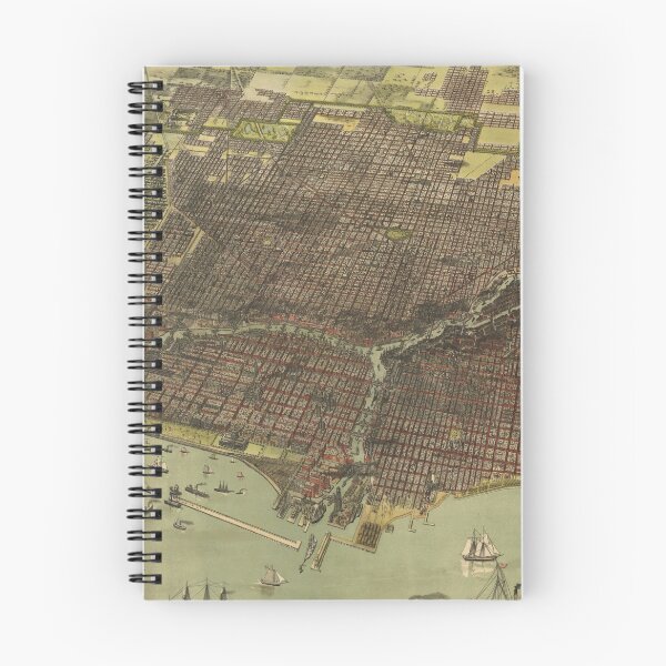 Item preview, Vintage Pictorial Map of Chicago IL (1893) designed and sold by BravuraMedia.