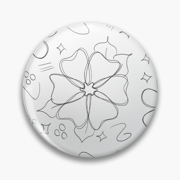 Item preview, Doodle Flower Pattern Line Art designed and sold by KcmArts.