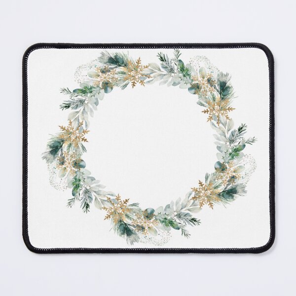 Item preview, Gilded Evergreens: Watercolor Whispers of Winter designed and sold by EmeraldeaDesign.