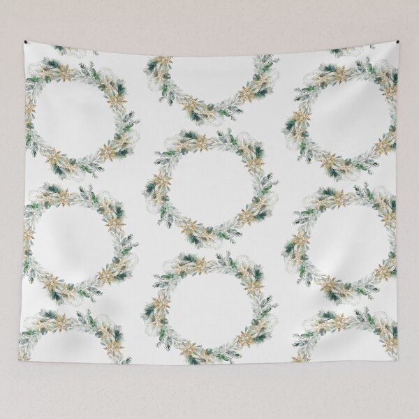 Item preview, Gilded Evergreens: Watercolor Whispers of Winter designed and sold by EmeraldeaDesign.