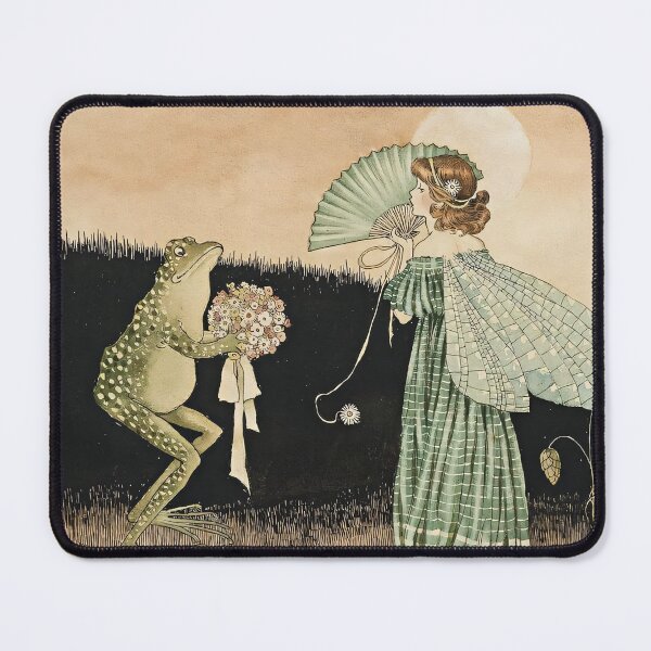 Item preview, She Fans Herself as the Frog Brings her a Bouquet designed and sold by chrisbagel.
