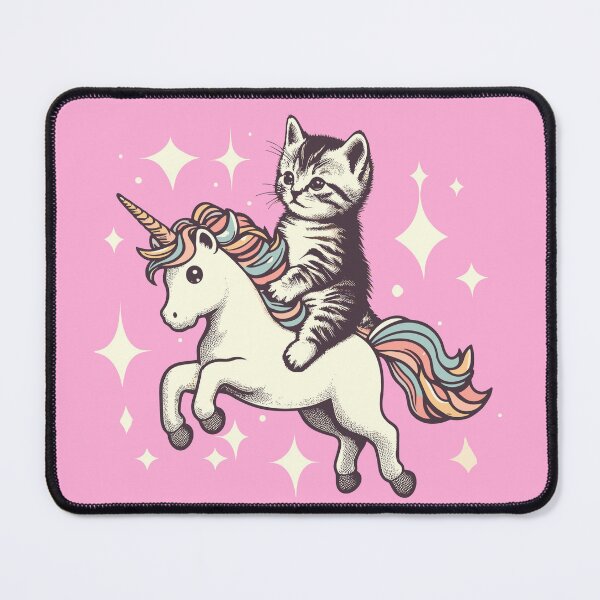 Item preview, Cute Kitten and Unicorn Design - Funny Animal Fantasy Art designed and sold by BubbleCrumbs.