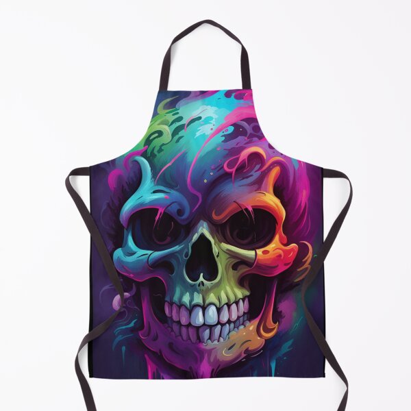 Item preview, Ethereal Neon Skull designed and sold by 3hornCreations.
