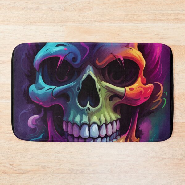 Item preview, Ethereal Neon Skull designed and sold by 3hornCreations.