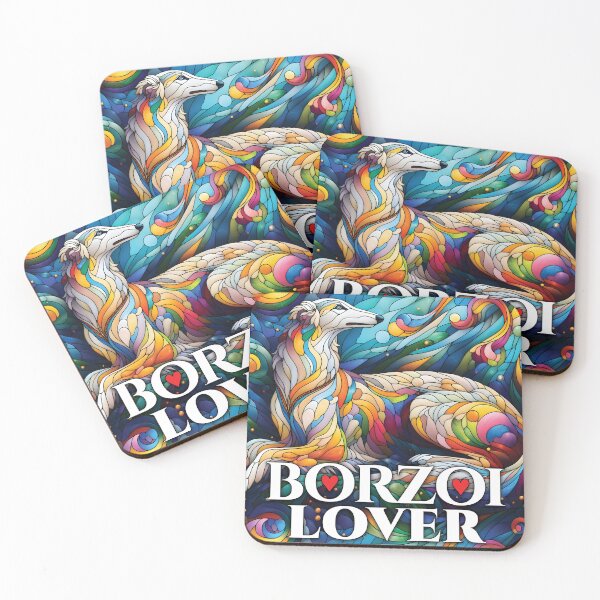 Item preview, Borzoi lover, stained glass. I love borzois. designed and sold by MrPila.