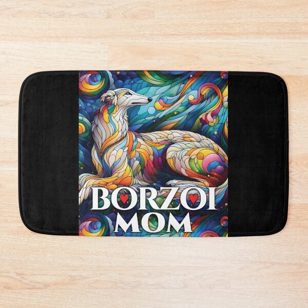 Item preview, Borzoi mom, stained glass. I love borzois. designed and sold by MrPila.