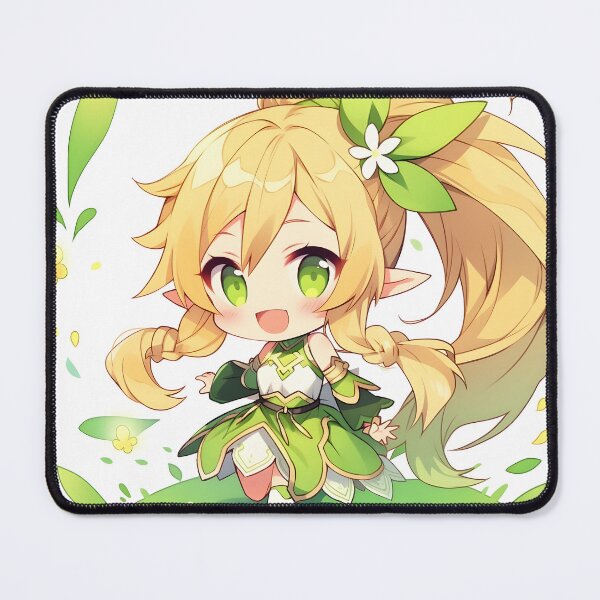 Item preview, Leafa SAO Cute Anime Girl – Chibi Style designed and sold by DGitaldreamgirl.