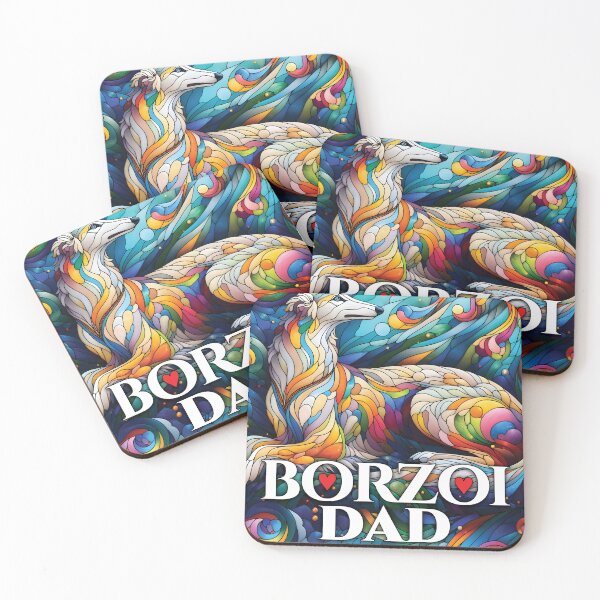 Item preview, Borzoi dad, stained glass. I love borzois. designed and sold by MrPila.