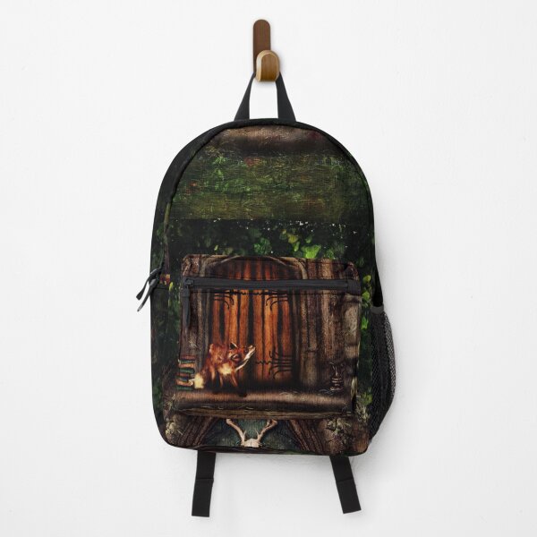 Item preview, Dark Academia Art: The Acolyte :Fox Spirit In front of an overgrown gothic chapel designed and sold by Monica Laipple.