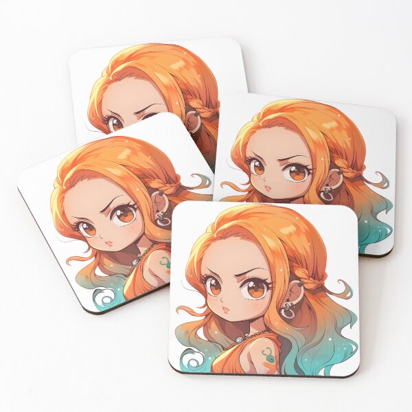 Item preview, Nami OP Cute Anime Girl – Chibi Style designed and sold by DGitaldreamgirl.