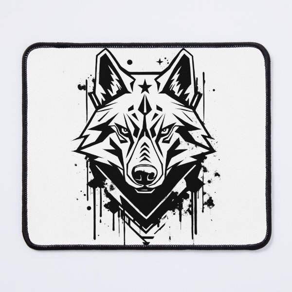 Item preview, BLACK WOLF PORTRAIT designed and sold by Association AREMIS DEFENSE FORCE.