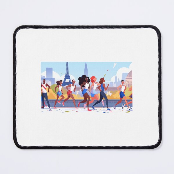 Item preview, Cartoon of multinational athletes in Paris, France designed and sold by AxelrodCN.
