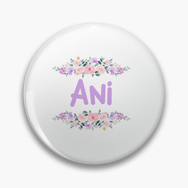 Item preview, Purple Flower Ani Name Label designed and sold by NormadWorld.