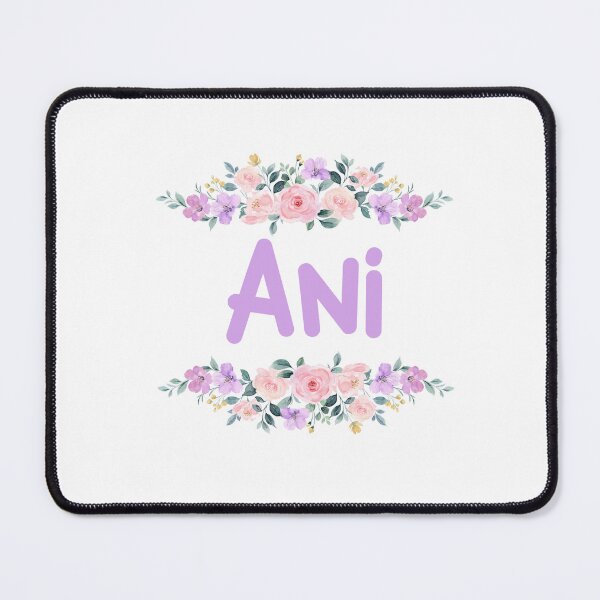 Item preview, Purple Flower Ani Name Label designed and sold by NormadWorld.