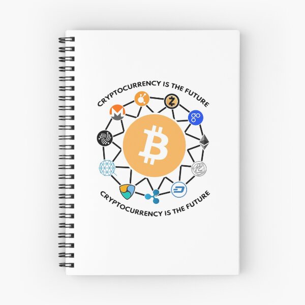 Item preview, Cryptocurrency is the future t-shirt. Crypto logos designed and sold by flexify.