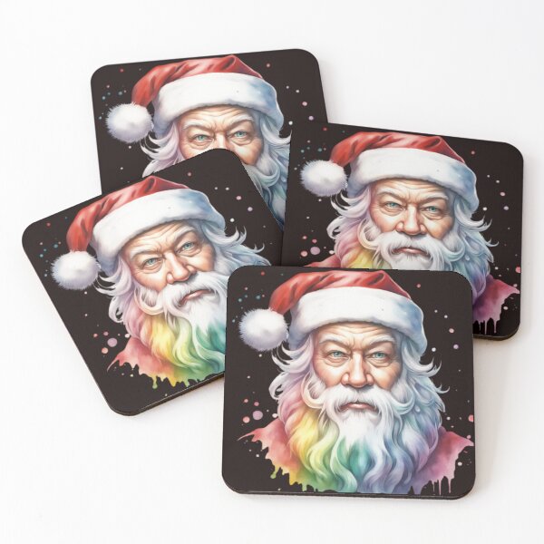Item preview, santa in rainbow colors designed and sold by aipaint.