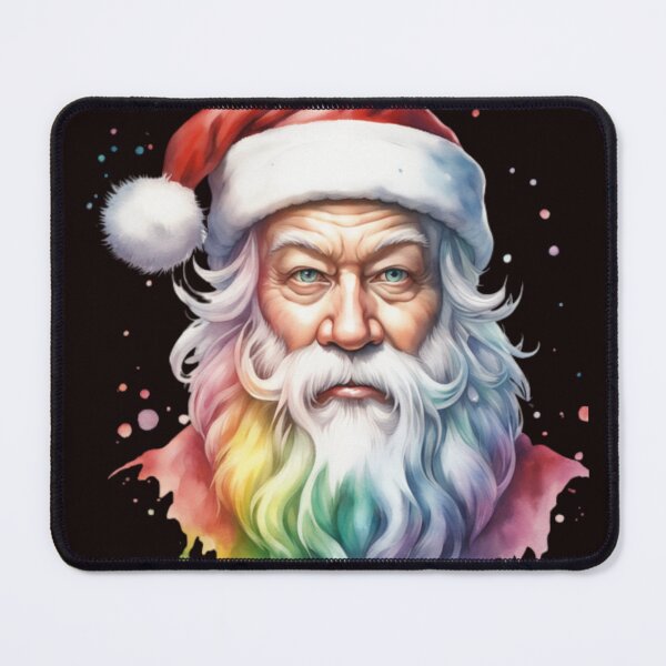 Item preview, santa in rainbow colors designed and sold by aipaint.