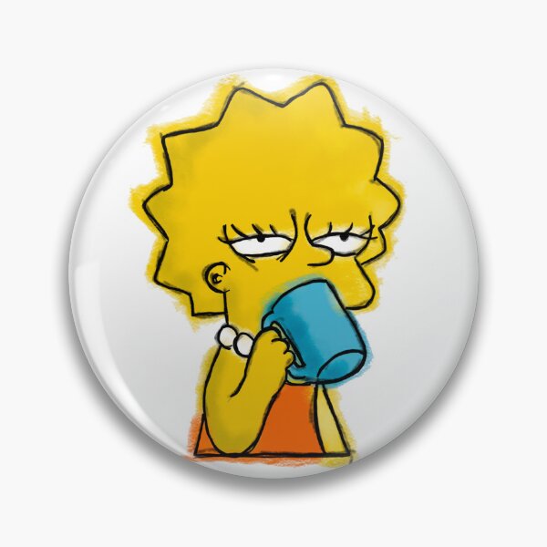 Item preview, Lisa drinking coffee - Illustration designed and sold by Eltachon.