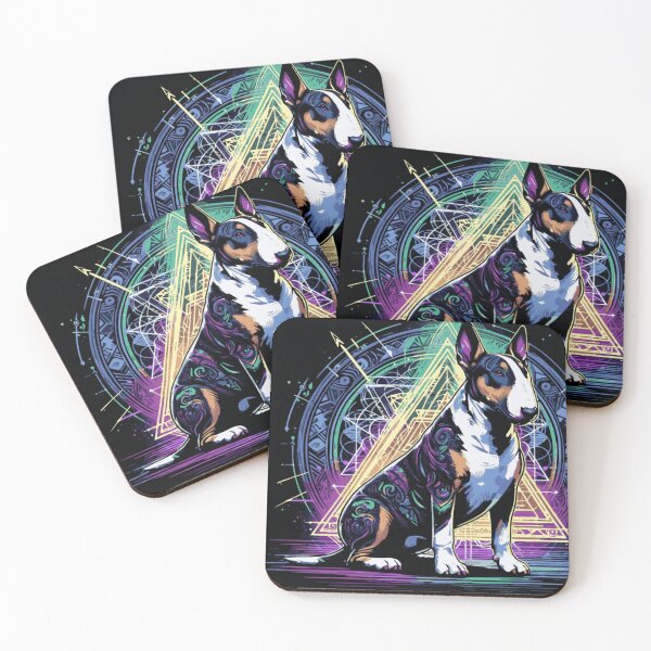 Item preview, Mystical Bullterrier: Cosmic Canine Constellations designed and sold by ToastistheTruth.