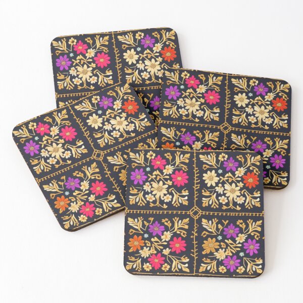 Item preview, Colorful Palestinian floral tapestry  designed and sold by Roxburylane.