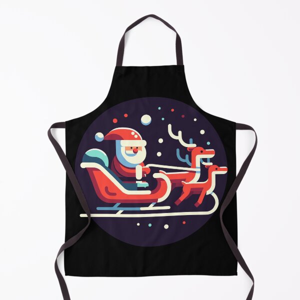 Item preview, Santa's Sleigh Ride - Festive Christmas Illustration designed and sold by RyanBelandres.