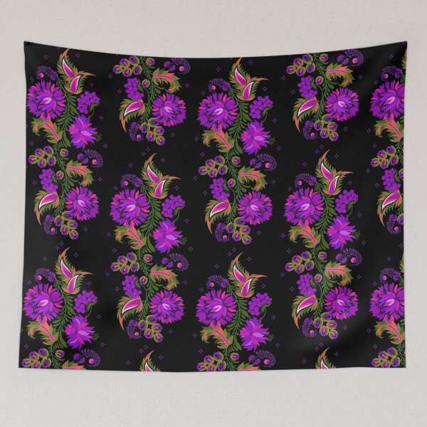 Item preview, khokhloma purple flower designed and sold by Aleks96.