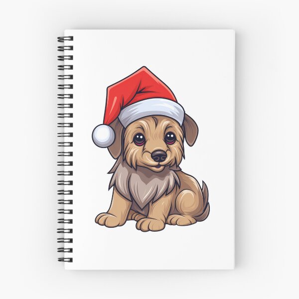 Item preview, Kawaii Silky Terrier Navidad designed and sold by CUTEDOGGIEZ.