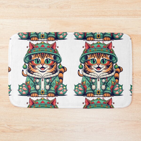 Item preview, Winter yellow cat designed and sold by SabyDigitalArt.