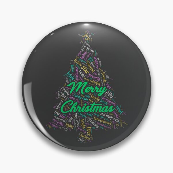 Item preview, Christmas Tree Wordcloud for Darker Backgrounds designed and sold by WordsYouLove.