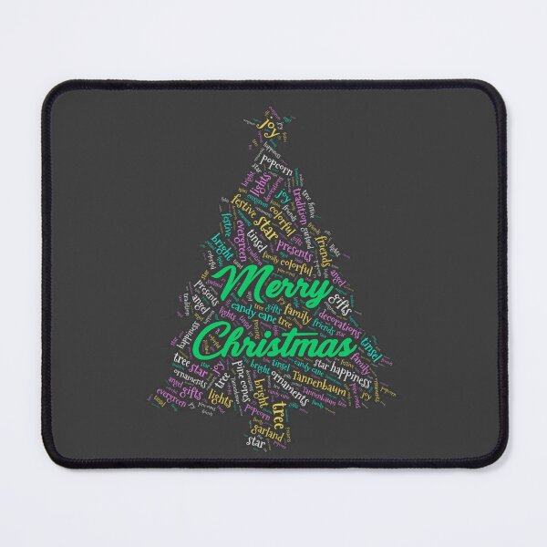 Item preview, Christmas Tree Wordcloud for Darker Backgrounds designed and sold by WordsYouLove.