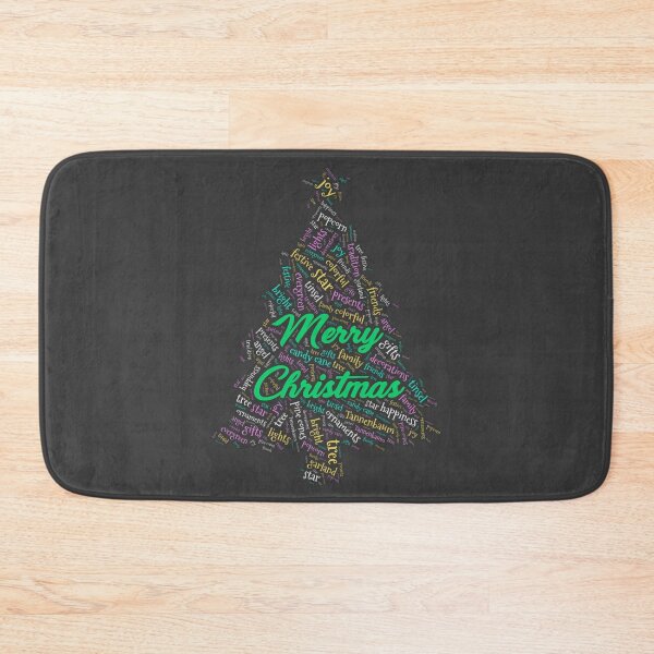 Item preview, Christmas Tree Wordcloud for Darker Backgrounds designed and sold by WordsYouLove.