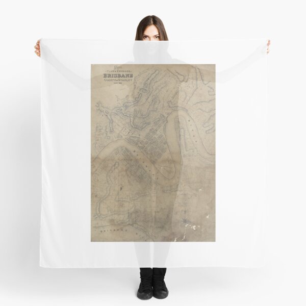Item preview, 1858 Historical Map of Brisbane  designed and sold by housedetective.