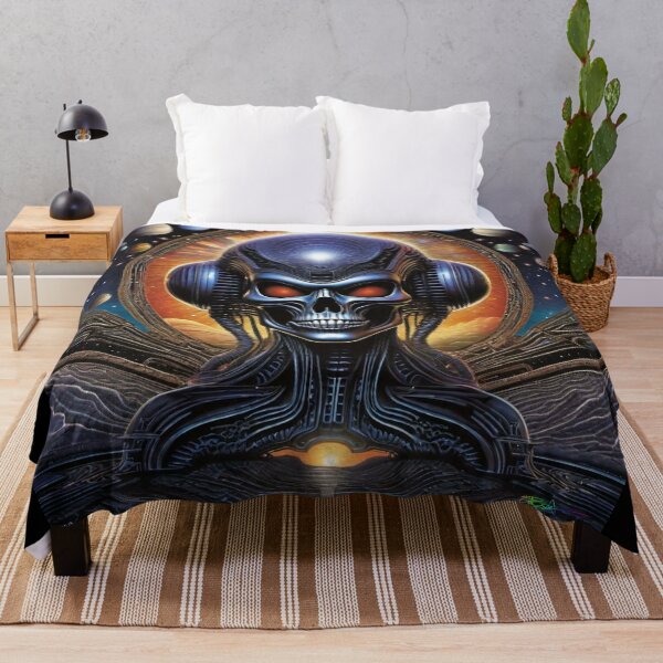 Item preview, Alien Skull Psytrance DJ 3 designed and sold by Benito Del Ray.