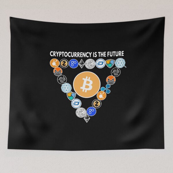 Item preview, Digital currencies in triangle t-shirt. Bitcoin designed and sold by flexify.