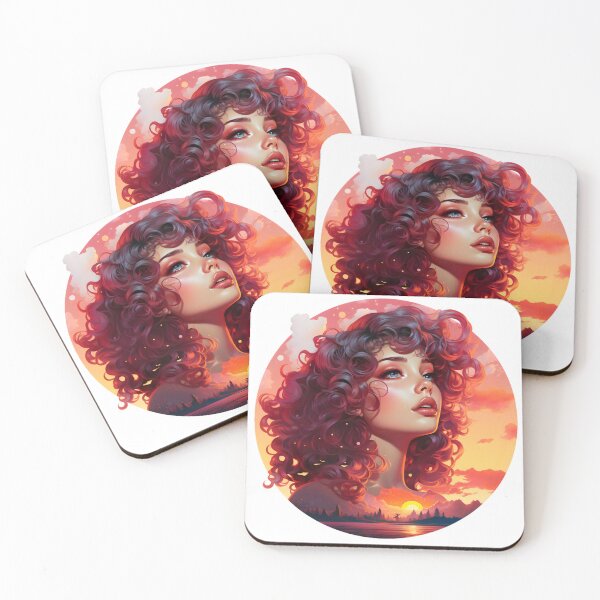 Item preview, Female protagonist on a magical journey designed and sold by AI-Only Creations.